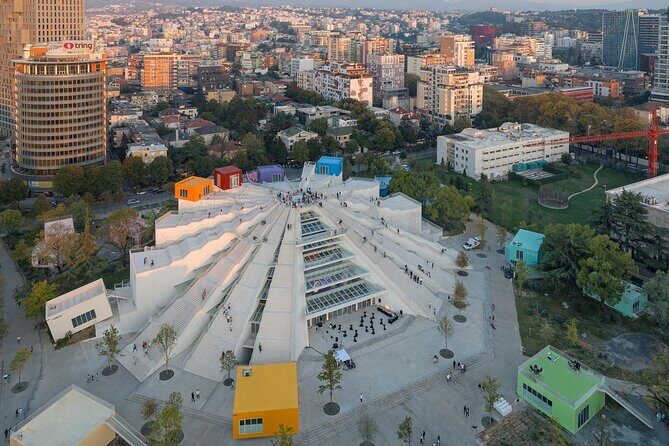 Bike Tour Tirana - 3 Times a Day - VisitAlbCom - Skanderbeg Square and the City’s Quick-Read Stops