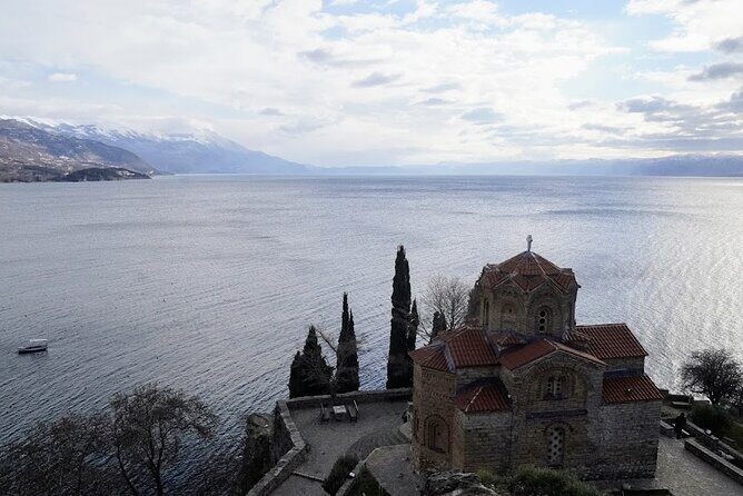 Day tour of Ohrid & St. Naum, N Macedonia from Tirana - The panoramic lake drive from Albania: the end-of-day payoff
