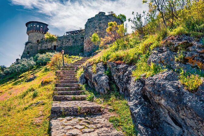 From Tirana: Hiking to Pellumbas Cave and Petrela Castle - Petrela Castle after the cave: stone towers and panoramic Tirana views