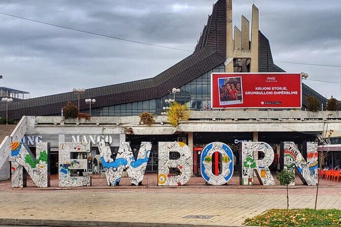 Kosovo & North Macedonia from Tirana in 2 days - Pristina on Day 1: National Library and the Newborn Monument