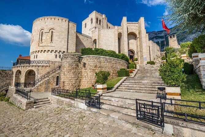 Kruja Castle ,Sari Salltik & Durrës fromTirana - Sari Salltik shrine on Mount Krujë: a spiritual stop with big views