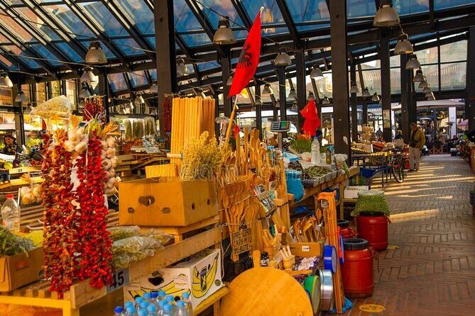 Local food experience & walking tour of Tirana - The full tasting list: cheese, olive oil, honey, and dessert