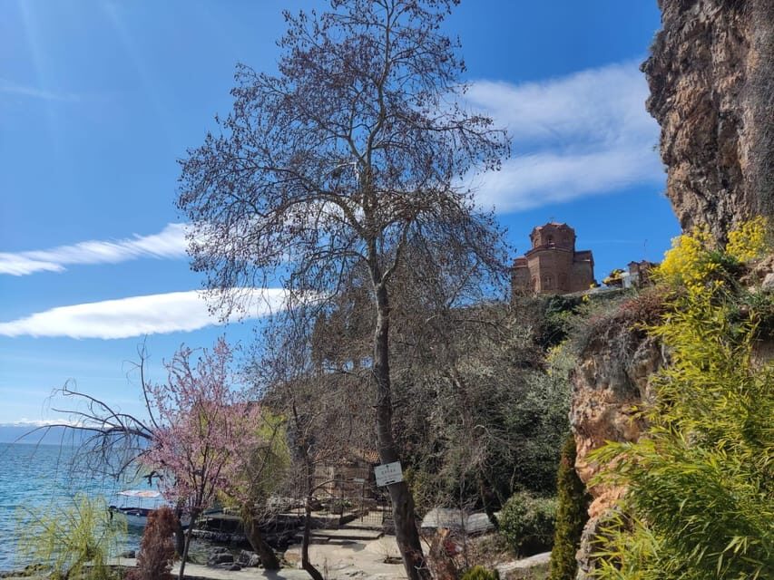 N. Macedonia &Kosovo; Semi – Private Tour; Tour Leader & Car - Day 1: Ohrid’s UNESCO core—church views, a historic mosque, and the lake feel