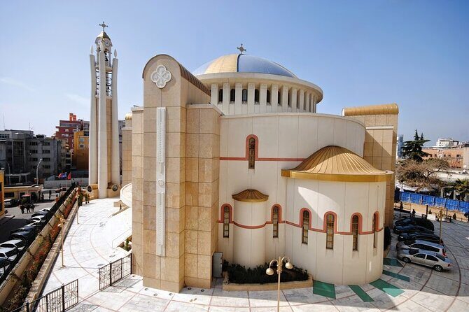 Panoramic City Tour Tirana - Orthodox Autocephalous Church of Albania: largest cathedral, wall paintings, short stop