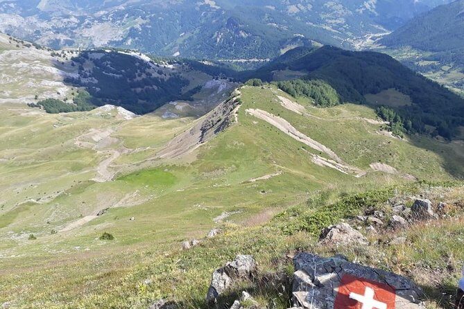 Semi-Private Hiking Tour; Peaks of the Balkans in 10 days - Day 6: The mule trail to Valbona and the Valbona Pass view