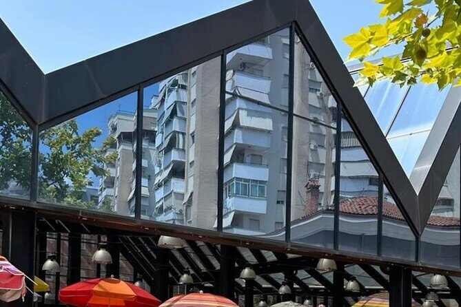 Tirana Center Walking Tour - Enver Hoxha Pyramid: repurposed purpose plus climbable views