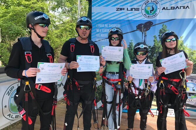 Tirana Zipline Adventure in Petrelë – Albania’s First Zipline - Certificates, Water, and the Human Touch After You Land