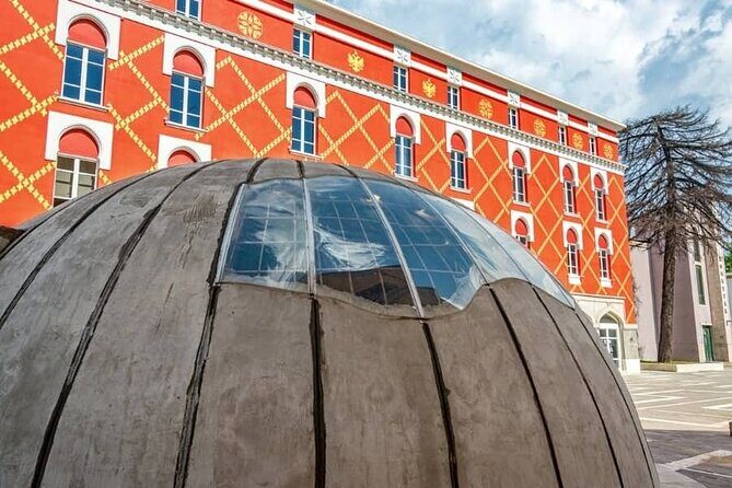 Walking tour of Tirana; History & Culture - Clock Tower + Et’hem Bej Mosque: Quick Stops, Clear Contrast